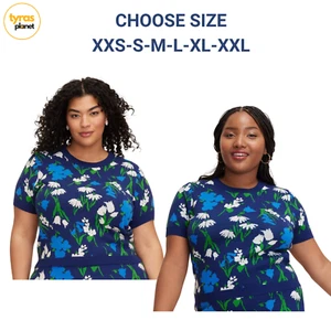 XXS XS S 1X | Mixed Floral Short Sleeve Crewneck Pullover Sweater Kate Spade - Picture 1 of 10