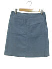 Banner Barrett Skirt Trapezoid Knee Length Corduroy 38 Blue /Kt14 Women'S
