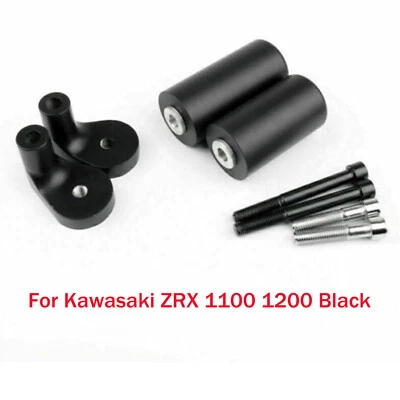 Frame Sliders Crash Protector Fit For Kawasaki ZRX 1100 1200 Black A Foto 1 de 4