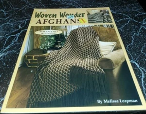 BD24 Leisure Arts 2003, Woven Wonder Afghans - Imagen 1 de 6