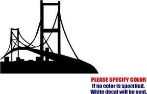 Calcomanía adhesiva de vinilo - Golden Gate Bridge coche camión parachoques ventana JDM diversión 10" - Imagen 1 de 1