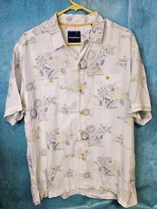 Tommy Bahama Men's Size Large Tencel Hawaiian Shirt - Picture 1 of 5