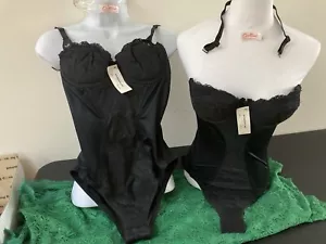Wonderline 32B Strapless Corset All In One Briefer with detachable straps Black - Picture 1 of 8