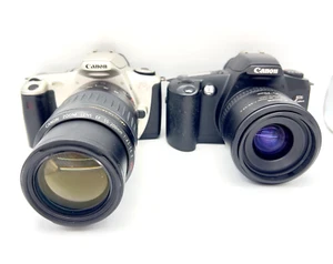 CANON EOS Rebel G 2000 KISS III 35mm Camera & EF 35-70mm & 55-200mm lens Set USM - Picture 1 of 19