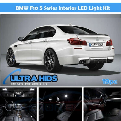 x19 PREMIUM BMW F10 5 Series FULL LED Light UPGRADE WHITE XENON Interior KIT - Image 1 of 2