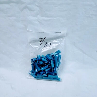NOS Archery Blue 7/32" Arrow Shaft Replacement Nocks 50 ct - Image 1 of 2