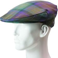 Flat Cap Mens Pure Wool Isle of Skye Tartan Scottish Tweed Casual Golf Hat