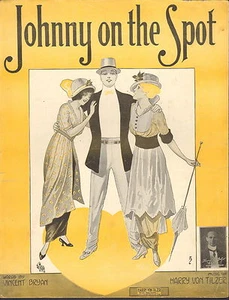 Johnny On The Spot de Bryan y Von Tilzer - Partitura - 1914 - Imagen 1 de 1