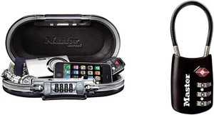 Master Lock Scatola di Blocco Piccola Portatile, Imposta la Tua Lucchetto a Combinazione Portatile - Foto 1 di 4