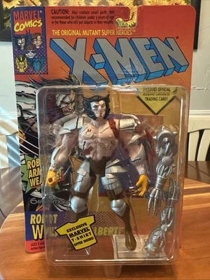 Boneco de ação ToyBiz X-Men robô Wolverine Albert armas de braço robótico 1994 NOVO - Imagem 1 de 4