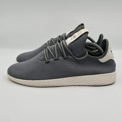 Adidas Pharrell Williams x Tennis Hu Shoes Mens UK 10 Dark Grey Trainers - Image 1 of 4