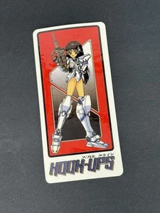 Vtg HOOK-UPS Original 90s Skateboards Anime Girl Skateboarding 4 5/8” STICKER - Picture 1 of 2