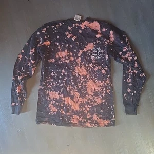 Damen Langarmshirt Med Orange und Schwarz. Halloween T-Shirt. A - Bild 1 von 7