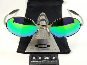 Gafas de sol Oakley E Wire polarizadas verdes Mars Moon Square medio Wiretap Why OO - Imagen 1 de 8