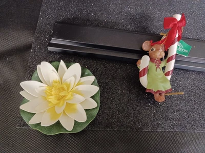 Christbaumschmuck Kurt S. Adler     "Maus auf Zuckerstange" - Bild 1 von 2