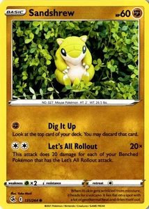 Sandshrew 131/264 Common SV Fusion Strike LP Pokemon Card - Picture 1 of 2