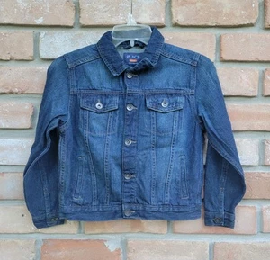 The Childrens Place Unisex Dk Blue Denim Jacket Size M (7/8) Cotton Classic - Picture 1 of 10