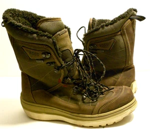 ECCO SKO OK 6261 Women's Size 11 US/42EU Brown Gray Leather Gore-tex Boots Shoes - Picture 1 of 7
