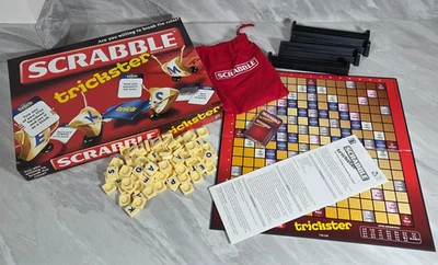 Scrabble Trickster Board Game - Mattel -Great condition 100% Complete 2010 - Image 1 of 4