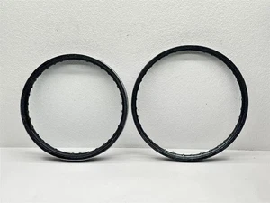 2006 Kawasaki KX450F Rim Set OEM Front Rear 21/19 Inch 41025-0014 Black KX 450F - Picture 1 of 8