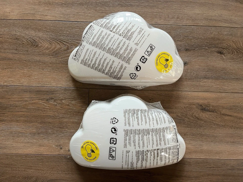 IKEA LED Kids Wall Lamp White Cloud Upplyst 110 Lumens Children Room