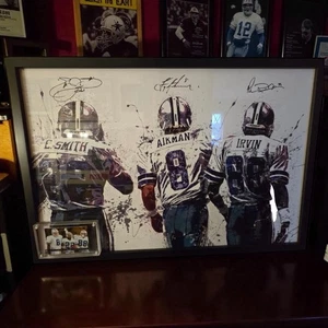 Triple Trouble Dallas Cowboys Troy Aikman Emmitt Smith Michael Irvin Poster Card - Picture 1 of 5
