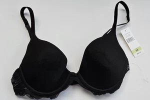 Natori Damen 32B Bügel BH Schwarz Gepolstert 733017 Neu mit Etikett - Bild 1 von 3