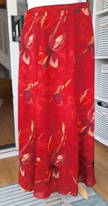 Ladies Size 12, Genuine Retro St. Michael Lined Skirt, Dark Red Mix. 28" Waist - Picture 1 of 6