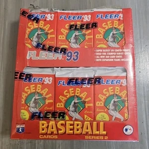 1993 Fleer Baseball Series 2 Jumbo Box Factory Sealed Cello - Picture 1 of 6