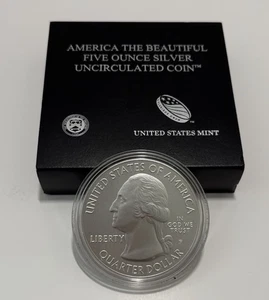 2015-P 5 oz Silver ATB Homestead (w/Box & COA) - Picture 1 of 11