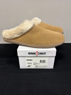 Zapatillas para mujer Minnetonka forradas en pelo topo talla 11 Foto 1 de 4