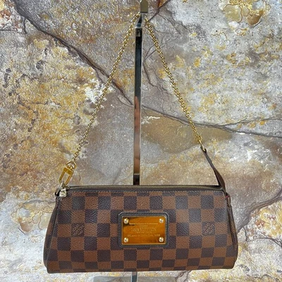 Louis Vuitton Eva Shoulder Bag Clutch Damier Ebene Brown - Image 1 of 4