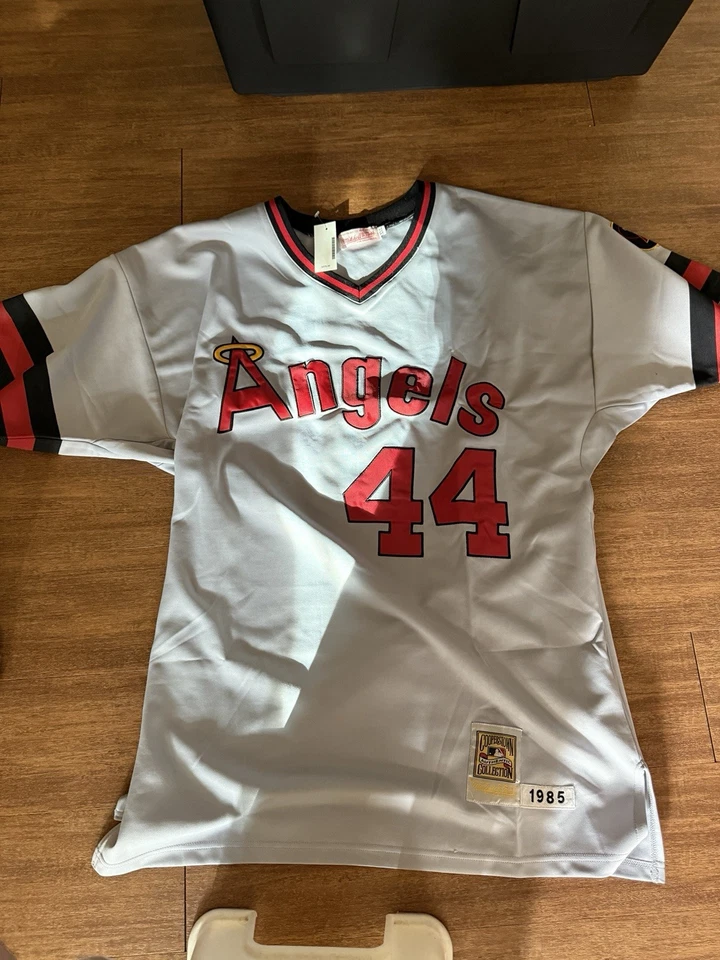 Authentic Mitchell & Ness Reggie Jackson Angels 1985 Jersey Size XXL NWT - Image 1 of 4