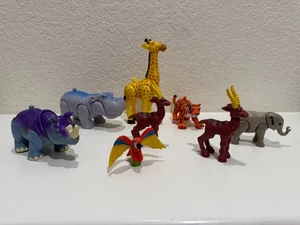 Lotto di 8 animali da safari della giungla Fisher Price IMAGINEXT - giraffa, ippopotamo, tigre - Foto 1 di 19
