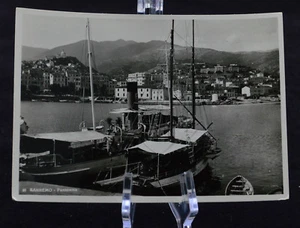 Postcard Sanremo Panorama Italy BW RPPC - Picture 1 of 2
