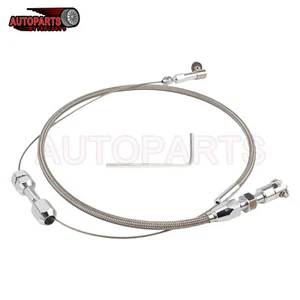 24inch Stainless Steel Throttle Cable & Wrench For 86-93 Ford Mustang 302 5.0L - Picture 1 of 11