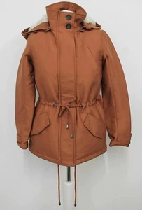 Giacca foderata Parka Donna Taglia 6 Marrone Nuova Donna COLORI UNITI DI BENETTON - Foto 1 di 7