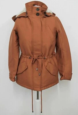 Abrigo Parka para Mujer Talla 6 Marrón Nuevo Damas COLORES UNIDOS DE BENETTON Chaqueta Forrada Foto 1 de 4