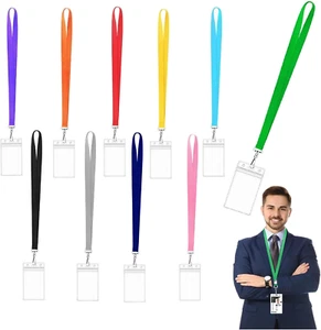 10 Pack Cruise Lanyard with ID Card Holder Durable Lanyard with Waterproof ID Ba - Picture 1 of 7