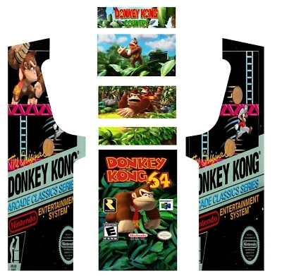 Stickers Donkey Kong pour Borne d'Arcade MAME - Revivez les Aventures + GIFTS - Photo 1/4