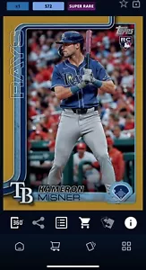CARTE NUMÉRIQUE Topps Bunt 2025 Super Rare LE Gold KAMERON MISNER RAYONS - Photo 1 sur 1