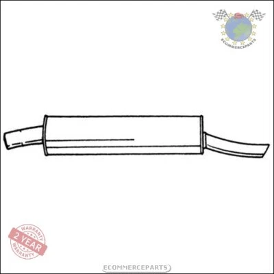 Silencieux d'échappement Arrière Sigam pour OPEL ASTRA F D lxt - Photo 1/3