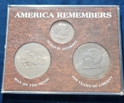 Eisenhower & Susan B. Anthony Commemorative 3 Coin Set (US.#00075) - Image 1 of 2