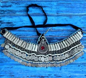 Kaschmirischer Stammeskopfstück Tanz Stirnband ethnisches Kopfband Kuchi Kopfschmuck Choker - Bild 1 von 5
