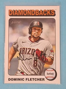 2024 Topps Heritage WHITE BORDER Dominic Fletcher Arizona Diamondbacks #119 - Picture 1 of 2
