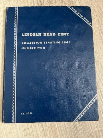 Lincoln Head Cent Collection Starting 1941-1966  Book #2 69 coins Cover