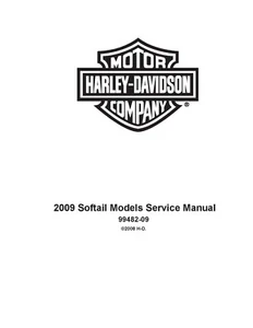 Printed Service Repair Work Shop Manual 2009 Harley Davidson Softail Models - Picture 1 of 15