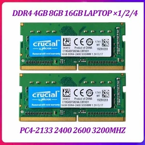 Crucial 8GB 16GB DDR4 2133 2400 2666 3200 MHz SO-DIMM 260 Pin RAM para Portátil Nuevo - Imagen 1 de 10