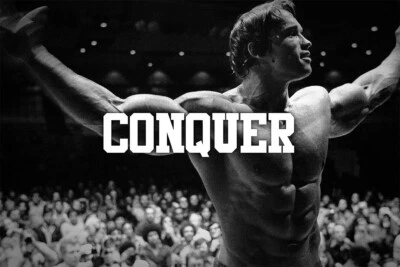 TURXIN Arnold Schwarzenegger Conquer Gym Art Wall - POSTER 20x30