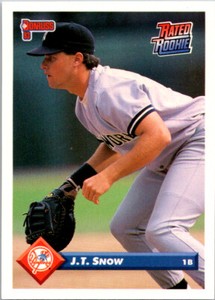 J.T. Snow 1993 Donruss #110 Baseball Card